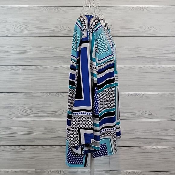 JM Collection geometric print tunic blouse Size XL - Picture 5 of 12